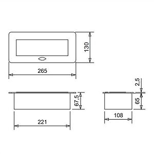 Süllyesztett hálózati konnektor