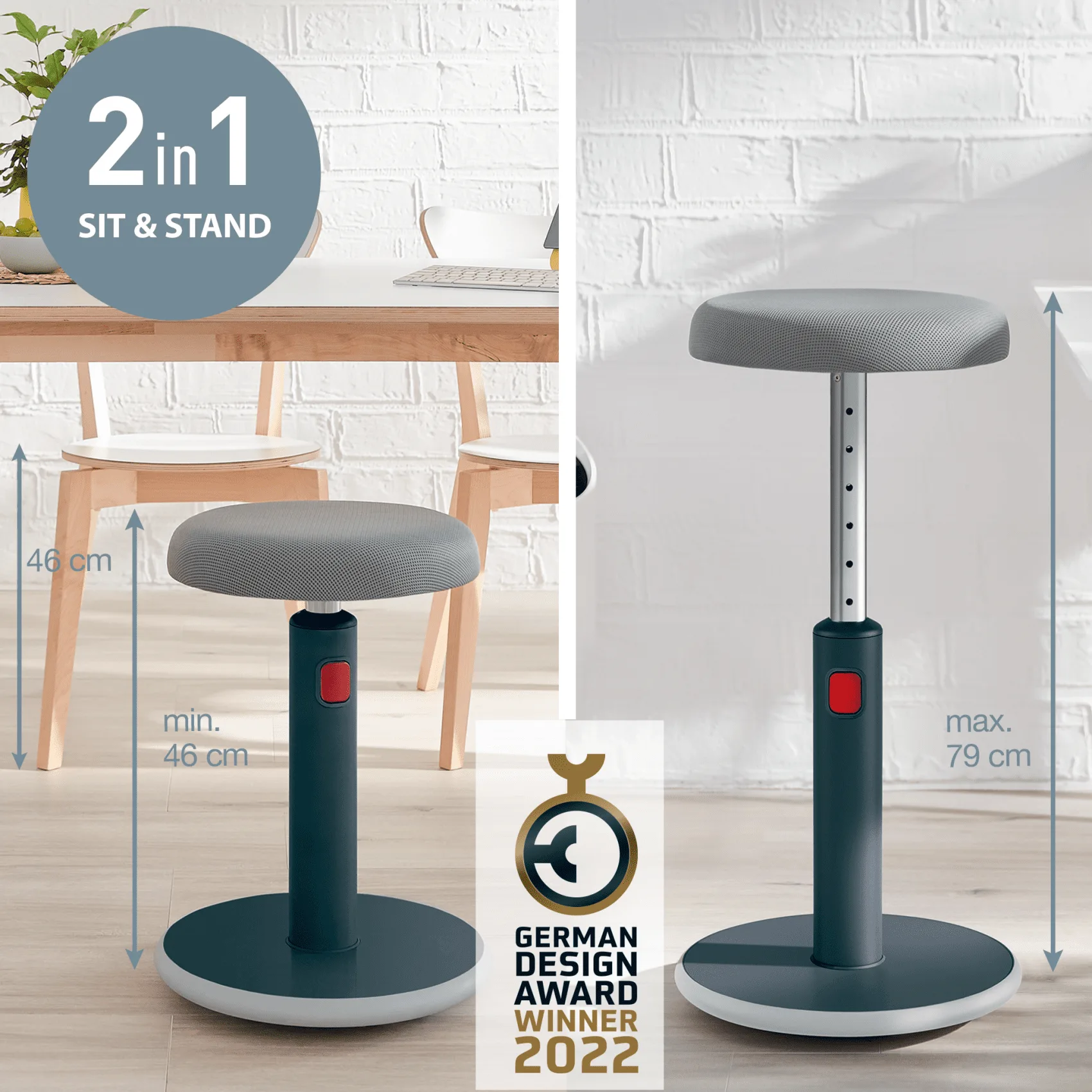 Leitz COSY Ergo Active billenő ülő-álló szék 2