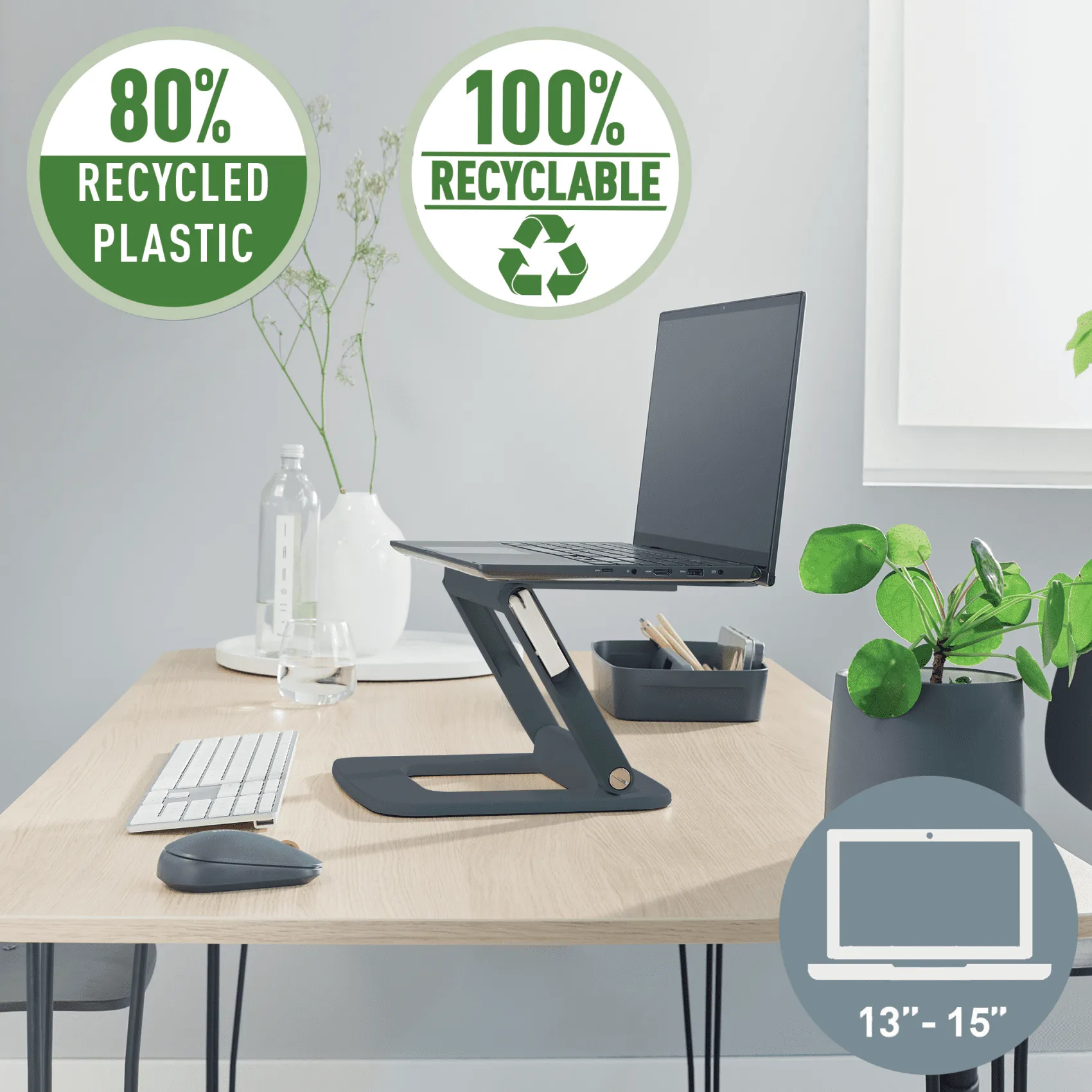 Leitz Ergo állítható magasságú és dőlésszögű laptop állvány 2