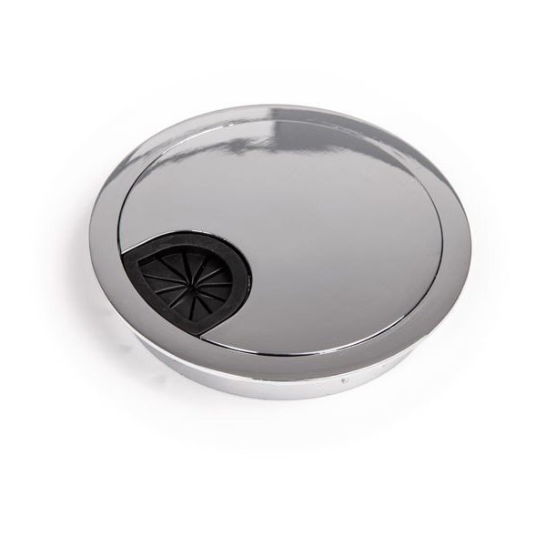 Kábelkivezető Fém Króm